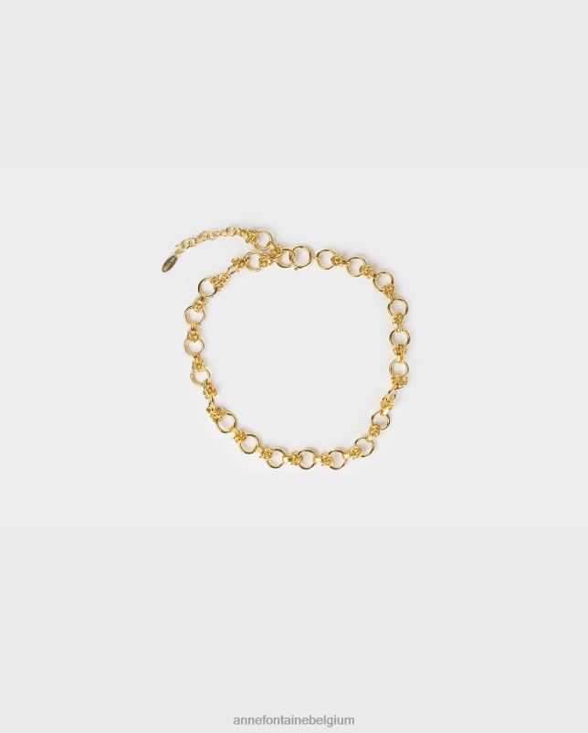 Anne Fontaine vrouwen Shelley ketting, verstelbare schakelketting accessoires goud 06TRT594