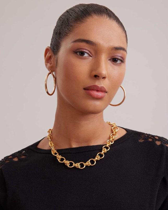 Anne Fontaine vrouwen Shelley ketting, verstelbare schakelketting accessoires goud 06TRT594