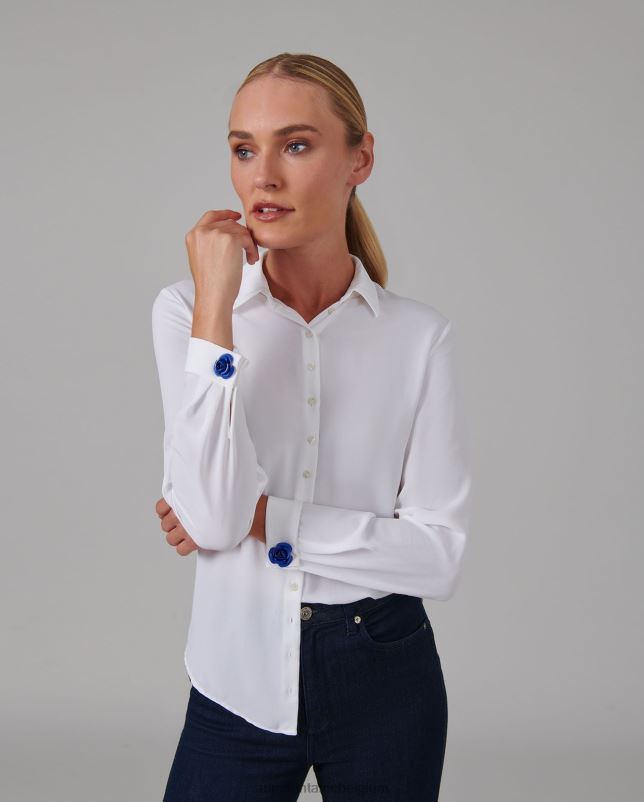 Anne Fontaine vrouwen neissy manchetknopen gebloemde manchetknopen in ultra accessoires blauw 06TRT570
