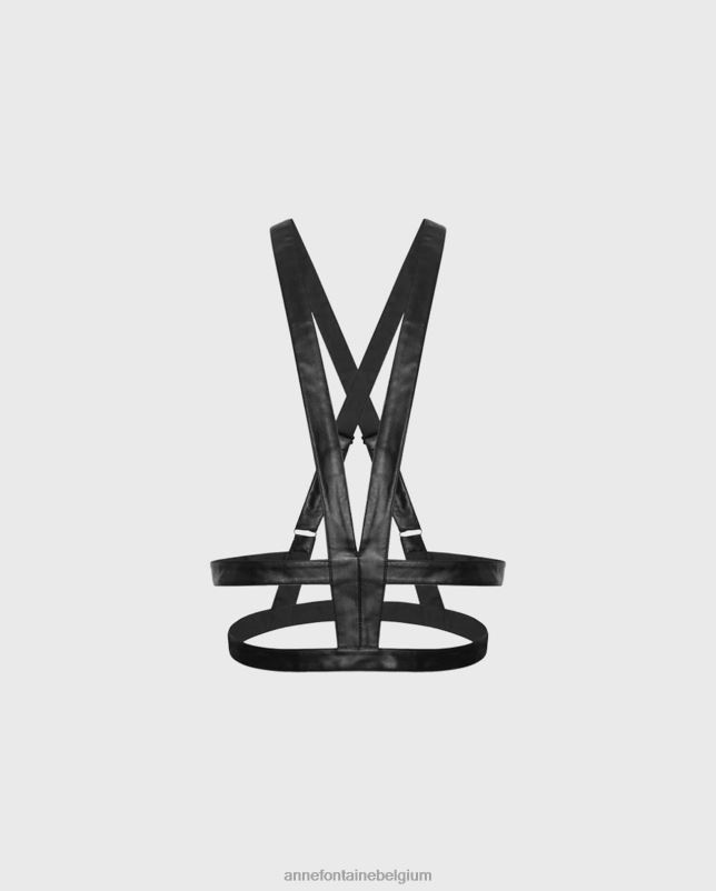 Anne Fontaine vrouwen enya harnas kunstleren harnas accessoires zwart 06TRT576