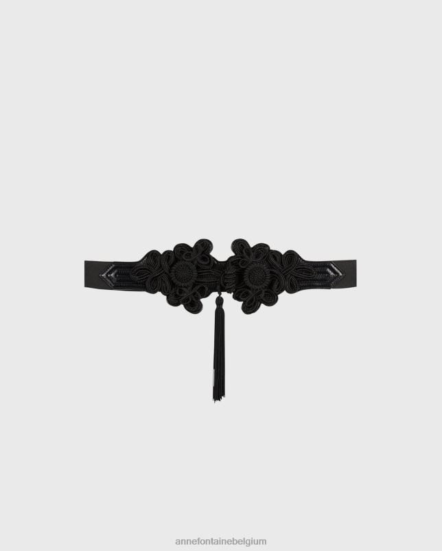 Anne Fontaine vrouwen badiariem gevlochten riem met vlechtmotief en kwastje accessoires stijlvol 06TRT647