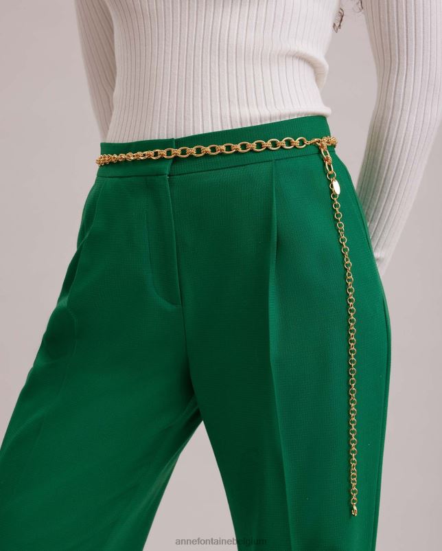 Anne Fontaine vrouwen jodelle riem verstelbare schakelkettingriem accessoires goud 06TRT675