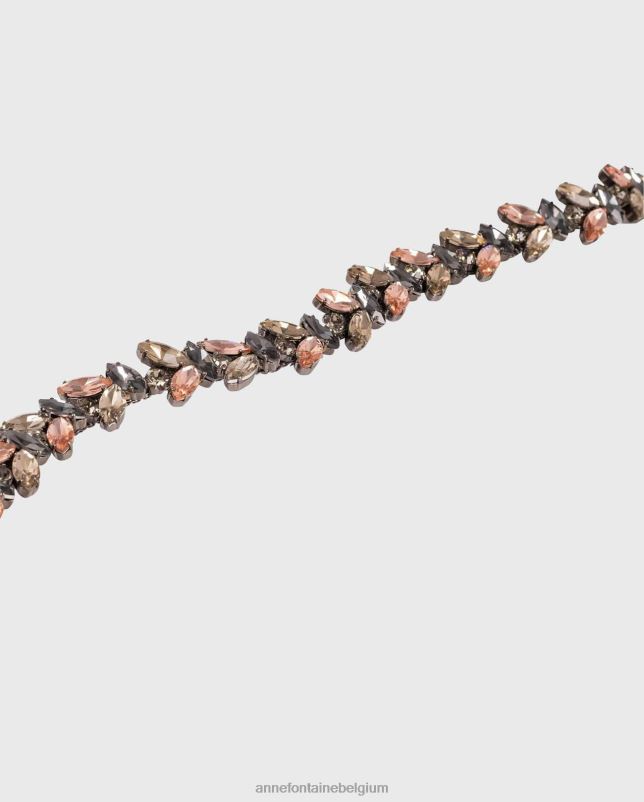 Anne Fontaine vrouwen nevo riem smokey stone verstelbare riem accessoires stijlvol 06TRT678