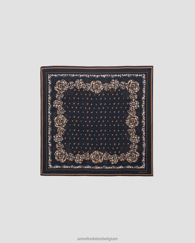 Anne Fontaine vrouwen adrian - leo-sjaal en sjaal met luipaardprint accessoires bloemen 06TRT614