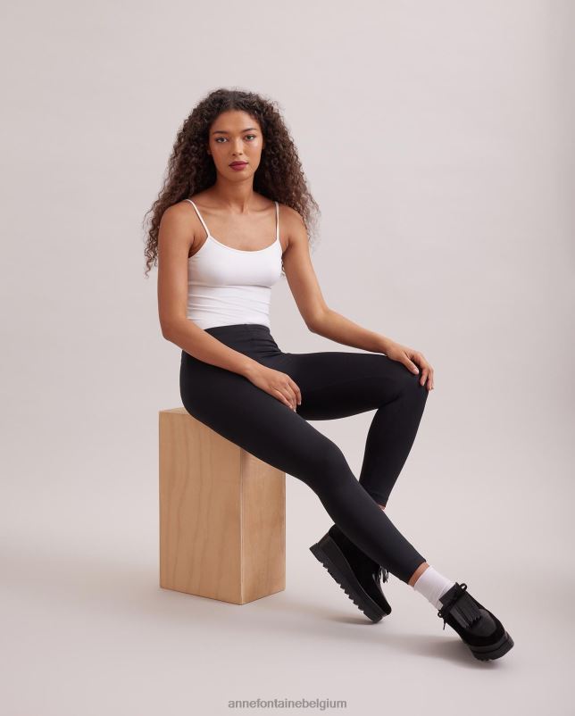 Anne Fontaine vrouwen dasko legging gebreide legging van stretchjersey kleding zwart 06TRT381