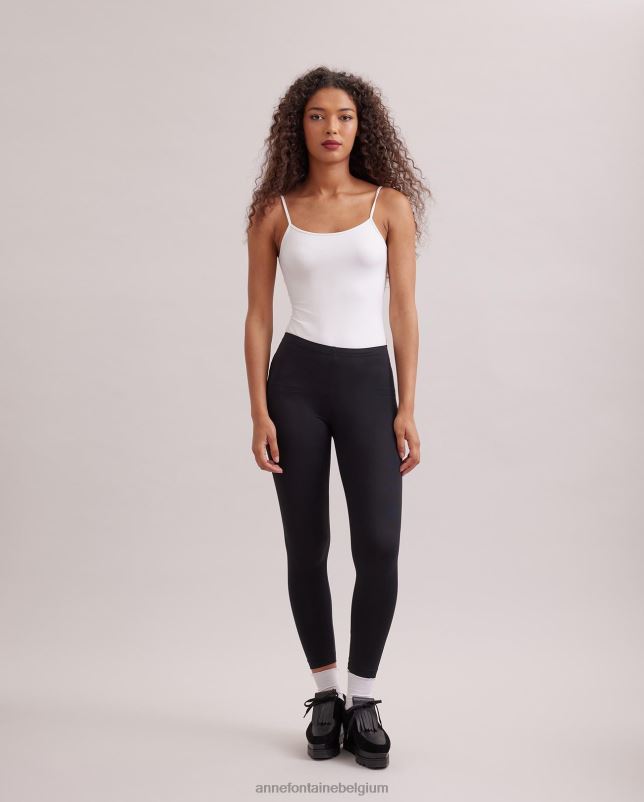Anne Fontaine vrouwen dasko legging gebreide legging van stretchjersey kleding zwart 06TRT381