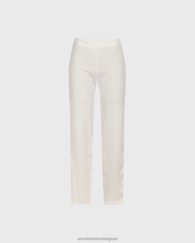 Anne Fontaine vrouwen nilo pant moon milano gebreide en jacquard legging kleding wit 06TRT394