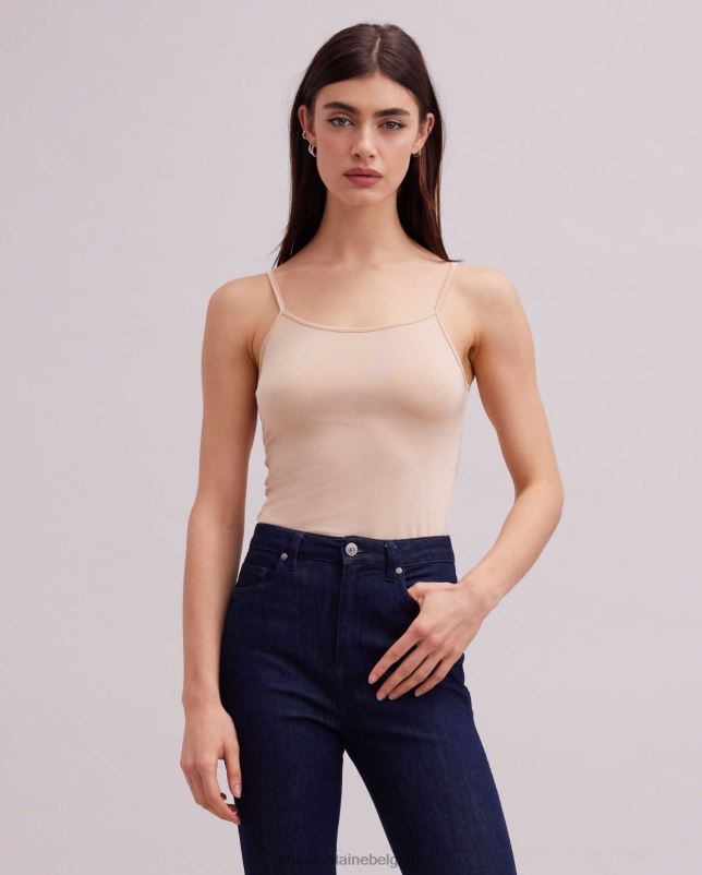 Anne Fontaine vrouwen Cintia hemdje met dunne bandjes kleding naakt 06TRT300