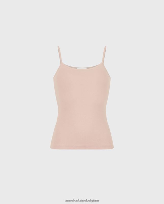 Anne Fontaine vrouwen Cintia hemdje met dunne bandjes kleding naakt 06TRT300