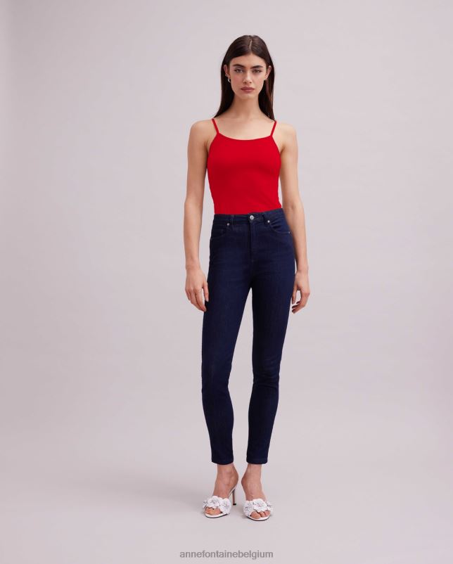 Anne Fontaine vrouwen Cintia hemdje met dunne bandjes kleding tango rood 06TRT304