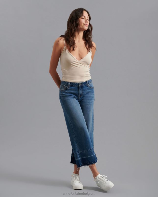 Anne Fontaine vrouwen usoa hemdje stretch hemdje met dunne bandjes kleding beige 06TRT309