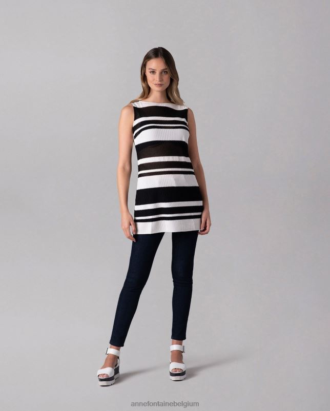 Anne Fontaine vrouwen una sandaal platformsandalen met enkelbandjes schoenen wit 06TRT22