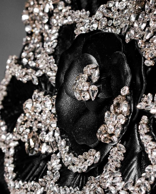 Anne Fontaine vrouwen Scarlett Star Crystal handtas kenmerkende handtas met kristallen Tassen bloemen 06TRT697