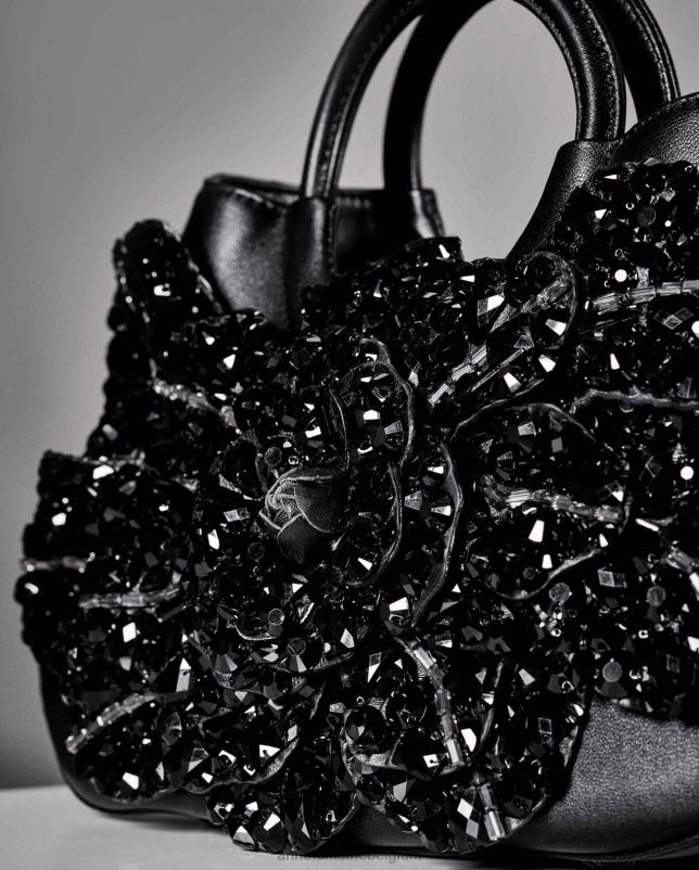 Anne Fontaine vrouwen Scarlett Star Jet handtas kenmerkende handtas met bovenhandvat Tassen stijlvol 06TRT696