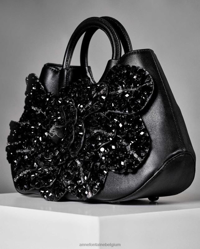 Anne Fontaine vrouwen Scarlett Star Jet handtas kenmerkende handtas met bovenhandvat Tassen stijlvol 06TRT696