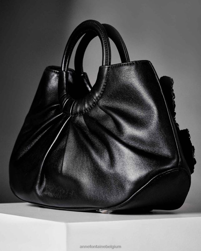 Anne Fontaine vrouwen Scarlett Star Jet handtas kenmerkende handtas met bovenhandvat Tassen stijlvol 06TRT696