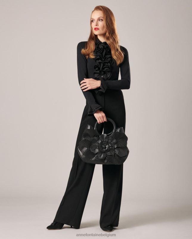 Anne Fontaine vrouwen scarlett icon handtas kenmerkende handtas met handgrepen aan de bovenkant Tassen bloemen 06TRT695