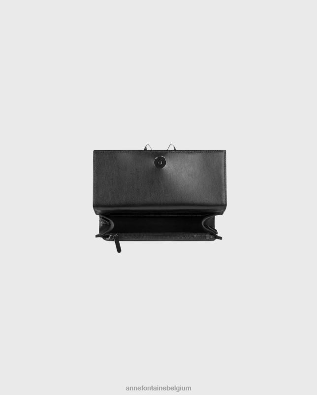 Anne Fontaine vrouwen Ivan handtas gestreept leren etui Tassen marine/wit 06TRT706